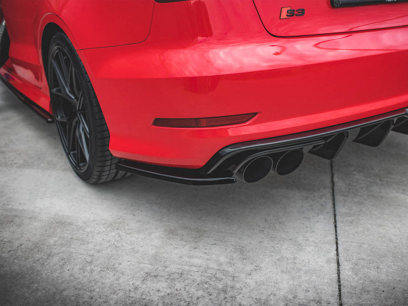 Maxton Design - REAR SIDE SPLITTERS AUDI S3 SEDAN 8V (2013-2016)