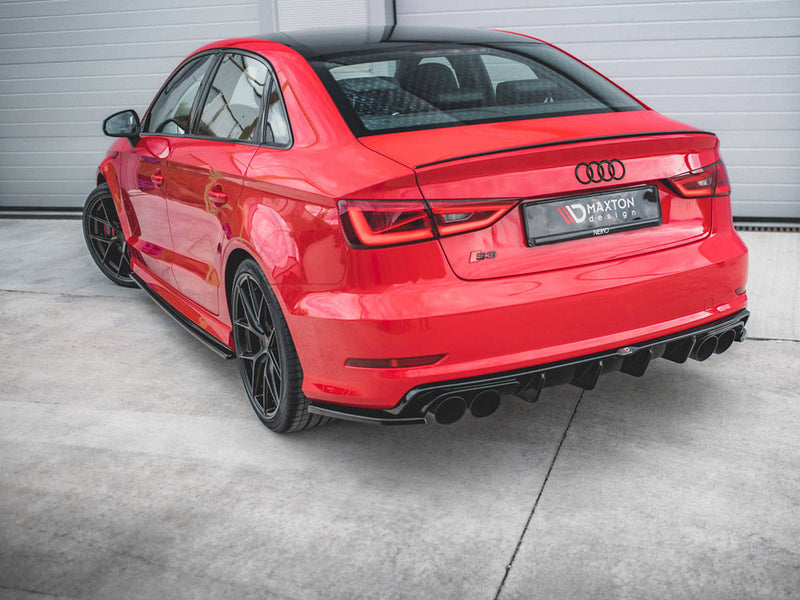 Maxton Design - REAR SIDE SPLITTERS AUDI S3 SEDAN 8V (2013-2016)