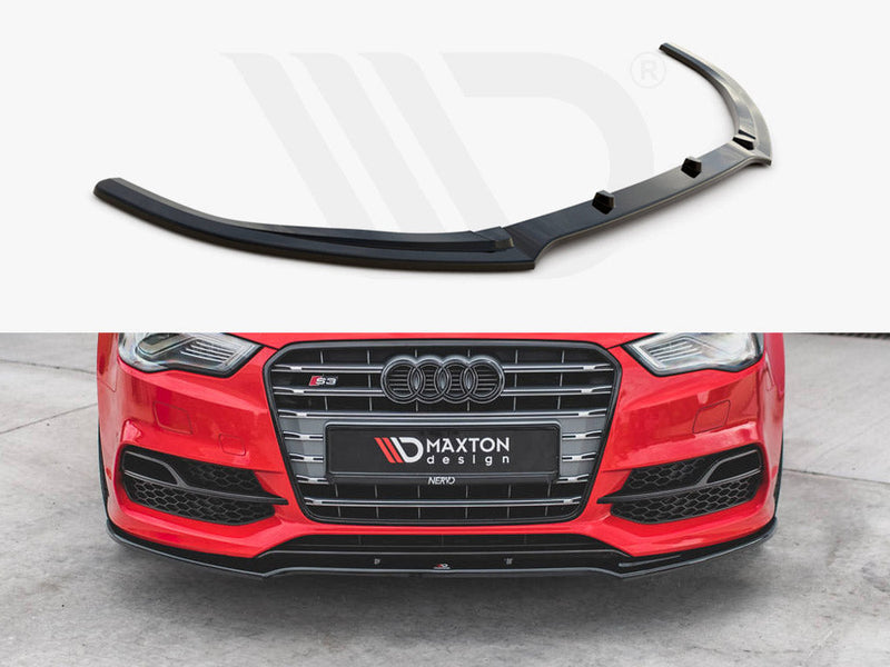 Maxton Design - FRONT SPLITTER V.2 AUDI S3 / A3 S-LINE 8V SEDAN / CABRIO (2013-2016)