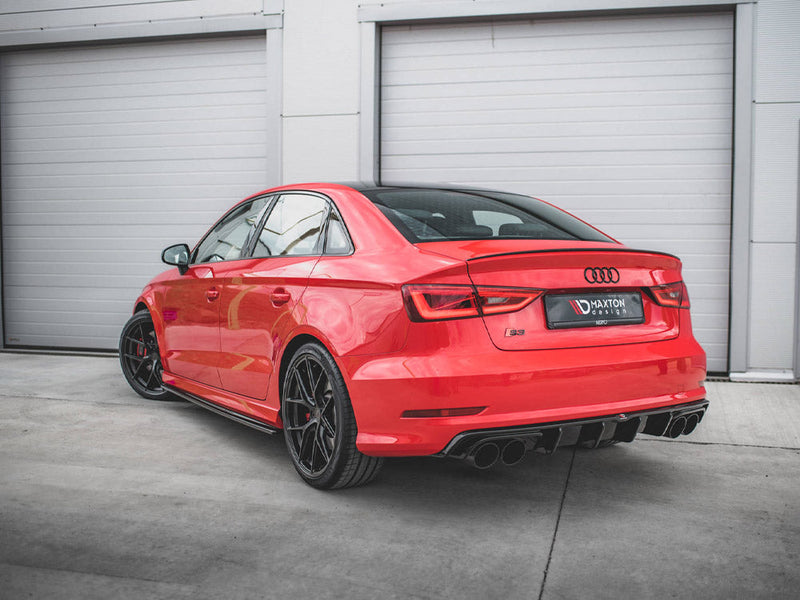 Maxton Design - SIDE SKIRTS DIFFUSERS V.1 AUDI S3 / A3 S-LINE 8V / 8V FL SEDAN (2013-2020)