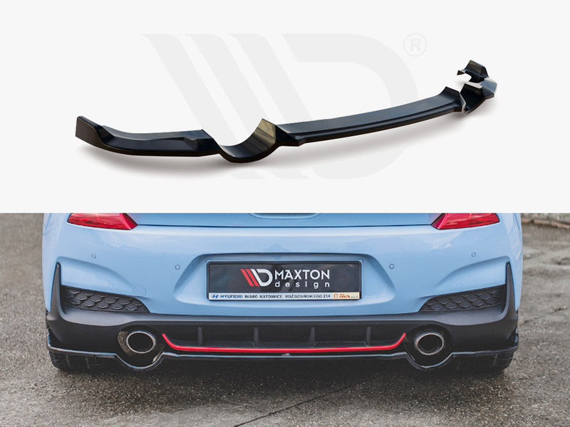 Maxton Design - CENTRAL REAR SPLITTER HYUNDAI I30 N MK3 HATCHBACK (2017-)