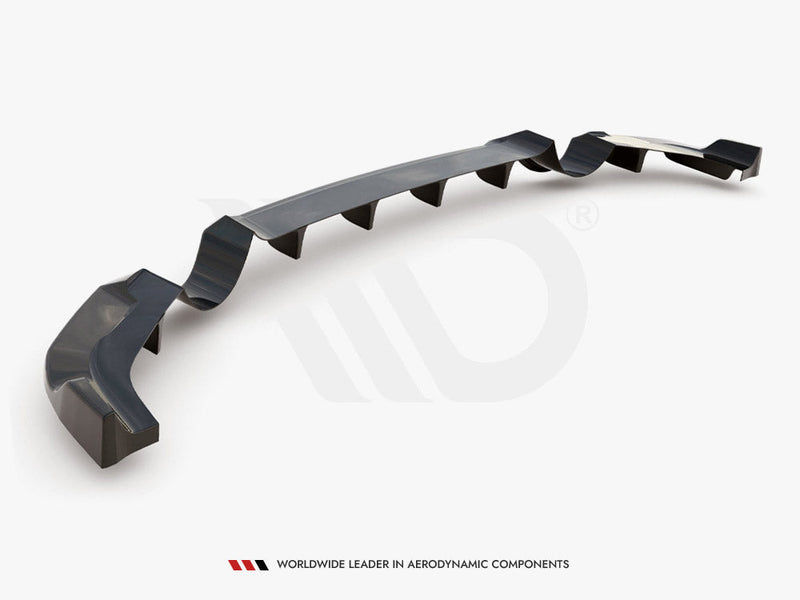 Maxton Design - CENTRAL REAR SPLITTER (WITH VERTICAL BARS) HYUNDAI I30 N MK3 HATCHBACK (2017-2020)