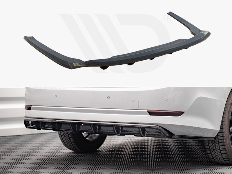 Maxton Design - CENTRAL REAR SPLITTER (VERTICAL BARS) SKODA OCTAVIA MK4 (2019-)