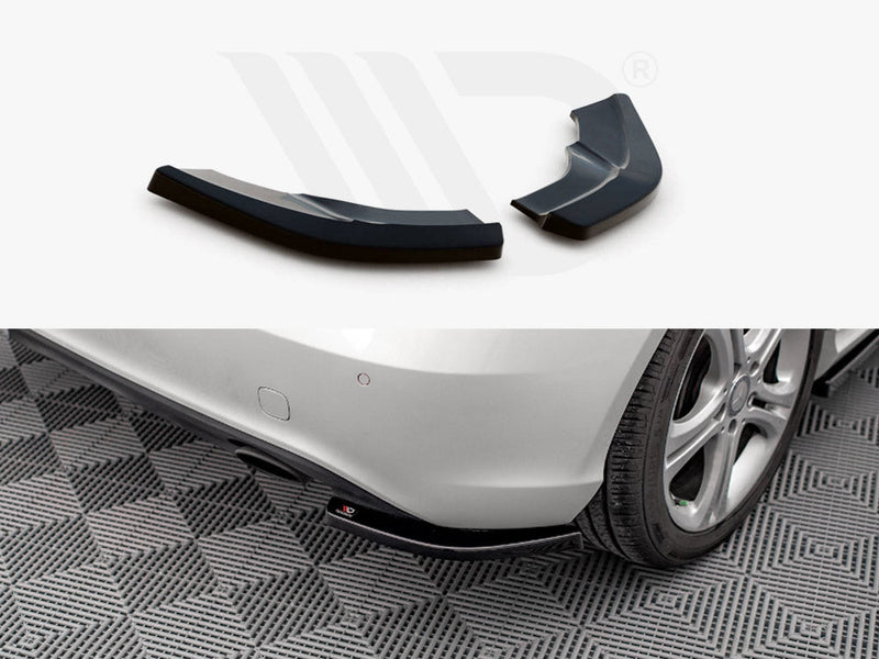 Maxton Design - REAR SIDE SPLITTERS V.2 MERCEDES A W176 (2012-2015)