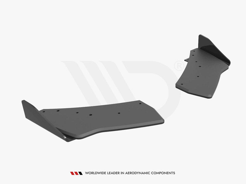 Maxton Design - STREET PRO REAR SIDE SPLITTERS (+FLAPS) VW GOLF R MK7 (2013-2016)