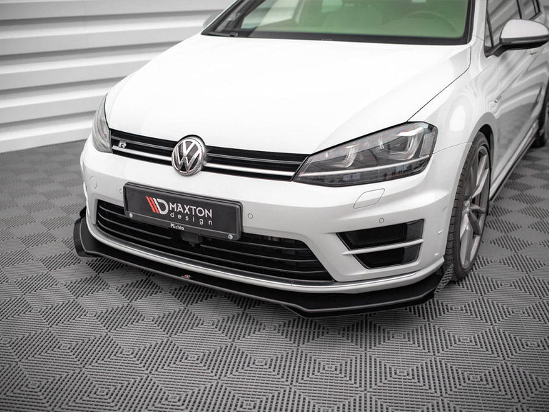 Maxton Design - STREET PRO FRONT SPLITTER V.1 (+FLAPS) VW GOLF R MK7 (2013-2016)