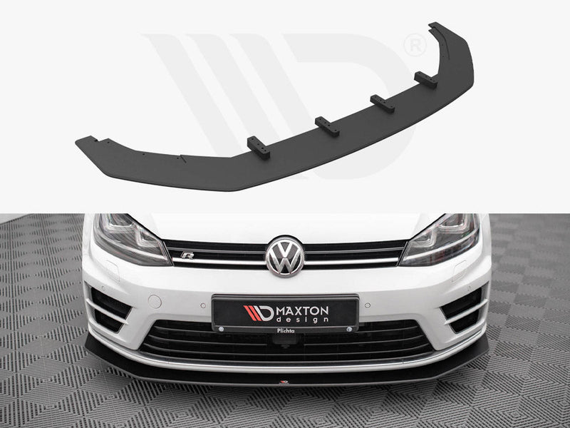 Maxton Design - STREET PRO FRONT SPLITTER V.2 VW GOLF R MK7 (2013-2016)
