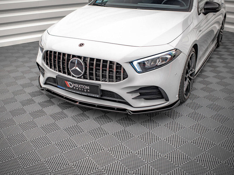 Maxton Design - FRONT SPLITTER V.4 MERCEDES A35 AMG / AMG-LINE W177