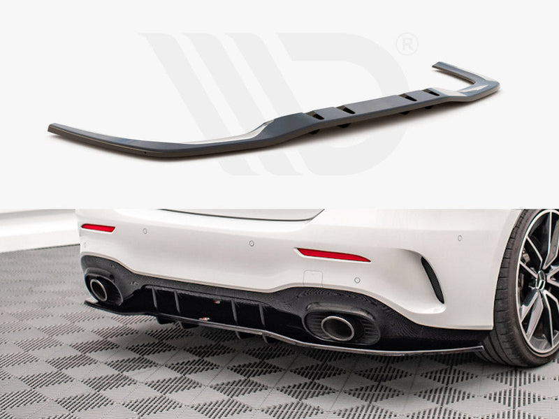 Maxton Design - Rear Splitter (Vertical Bars) V.1 Mercedes A 35 AMG Sedan V177