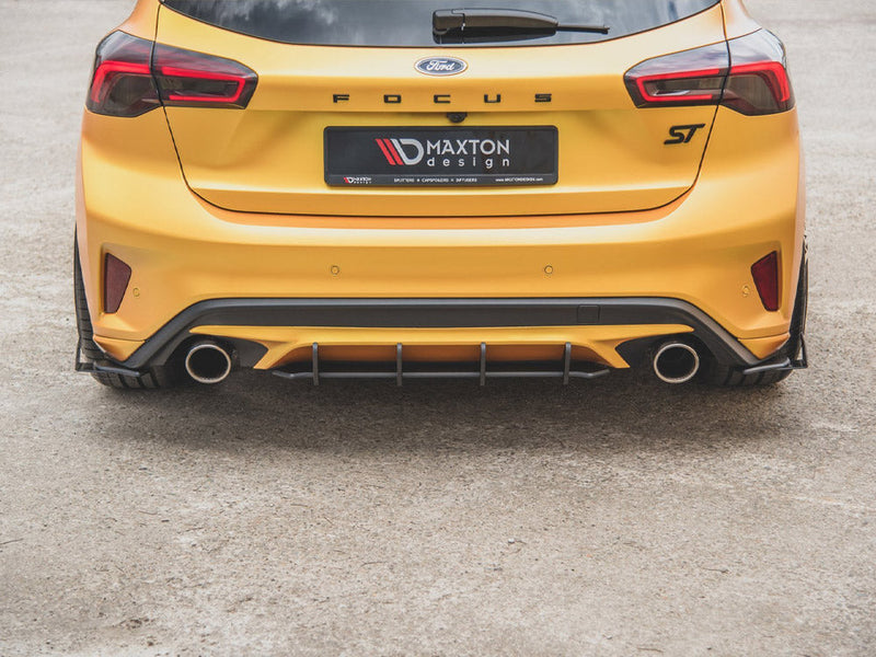 Maxton Design - STREET PRO REAR SIDE SPLITTERS (+FLAPS) FORD FOCUS ST MK4
