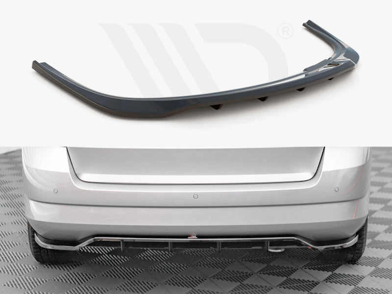 Maxton Design - CENTRAL REAR SPLITTER (VERTICAL BARS) SKODA FABIA ESTATE MK3 (2014-2019)