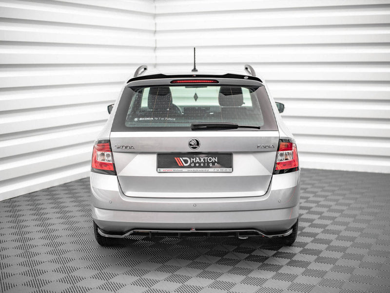 Maxton Design - CENTRAL REAR SPLITTER (VERTICAL BARS) SKODA FABIA ESTATE MK3 (2014-2019)