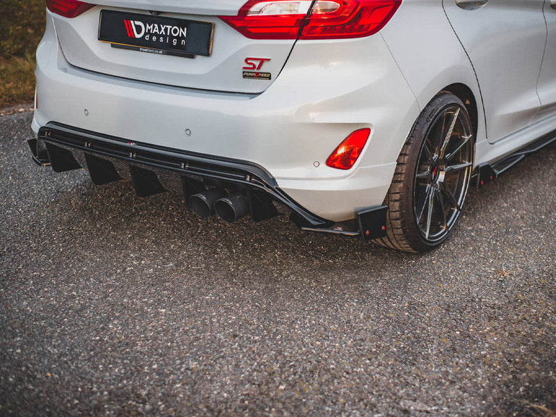 Maxton Design - REAR SIDE SPLITTERS V.4 + FLAPS FORD FIESTA ST MK8/8.5