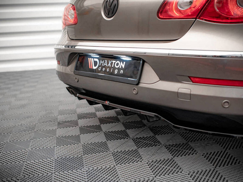 Maxton Design - CENTRAL REAR SPLITTER (VERTICAL BARS) VW PASSAT CC (2008-2012)