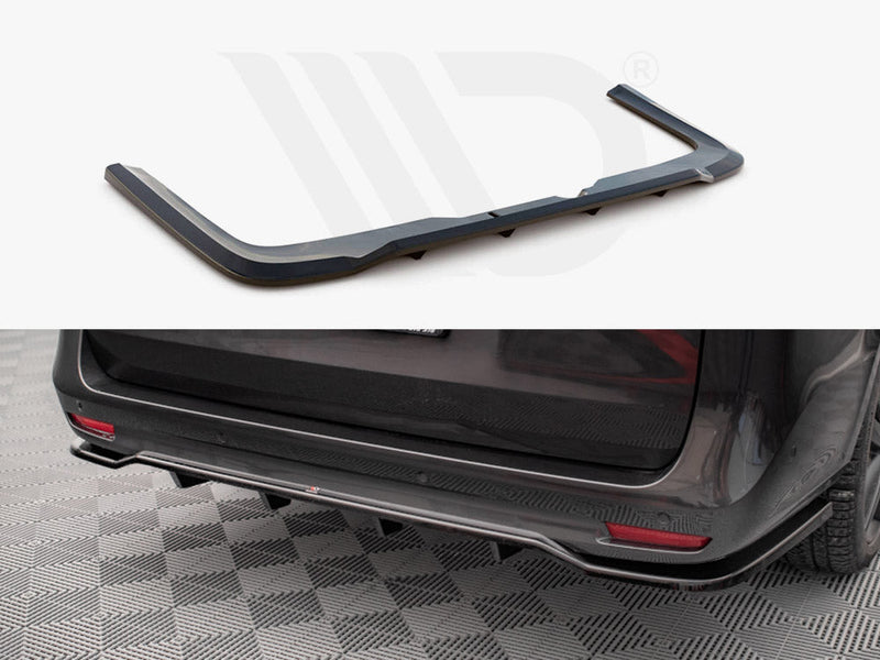 Maxton Design - CENTRAL REAR SPLITTER (VERTICAL BARS) MERCEDES V-CLASS AMG-LINE W447 FACELIFT (2019-)