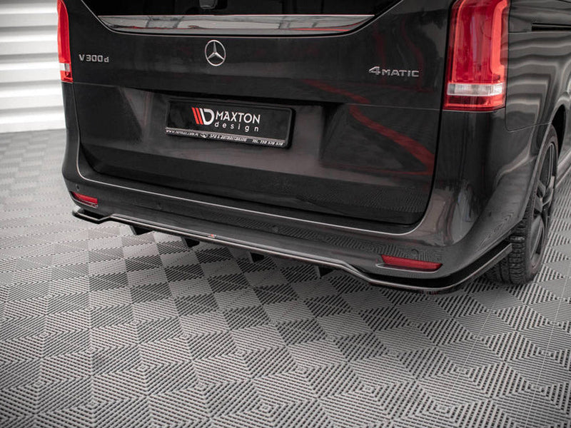 Maxton Design - CENTRAL REAR SPLITTER (VERTICAL BARS) MERCEDES V-CLASS AMG-LINE W447 FACELIFT (2019-)