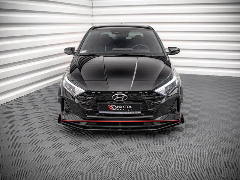 Maxton Design - STREET PRO FRONT SPLITTER V.1 (+FLAPS) HYUNDAI I20 N MK3 (2020-)