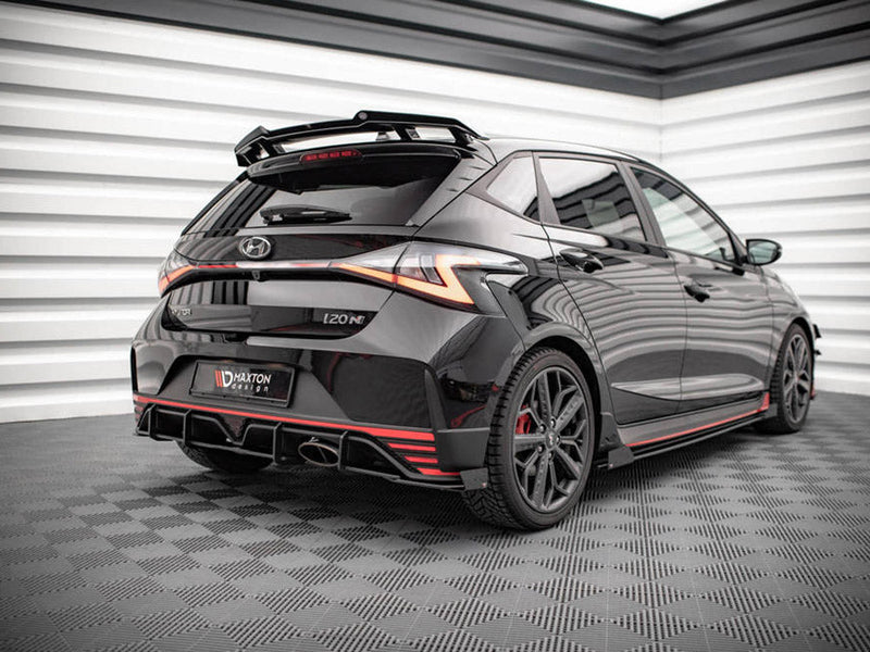 Maxton Design - STREET PRO REAR SIDE SPLITTERS (+FLAPS) HYUNDAI I20 N MK3 (2020-)