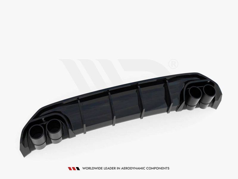 Maxton Design - Rear Valance + Exhaust Ends Imitation Audi A3 S-Line Sportback 8Y