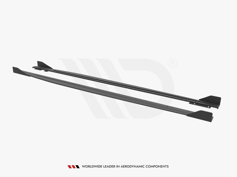 Maxton Design - STREET PRO SIDE SKIRTS DIFFUSERS (+FLAPS) AUDI RS3 SPORTBACK 8Y (2020-)