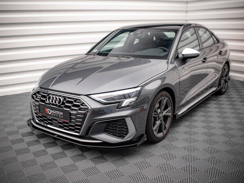 Maxton Design - Street PRO Front Splitter V.1 + Flaps Audi S3 / A3 S-Line 8Y