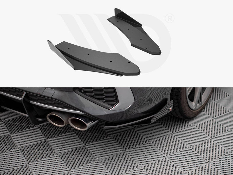 Maxton Design - Street PRO Rear Side Splitters + Flaps Audi S3 Sedan 8Y
