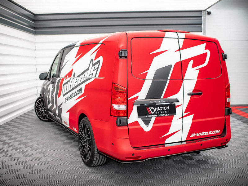 Maxton Design -  Rear Splitter (Vertical Bars) Mercedes Long / V Long W447 Facelift