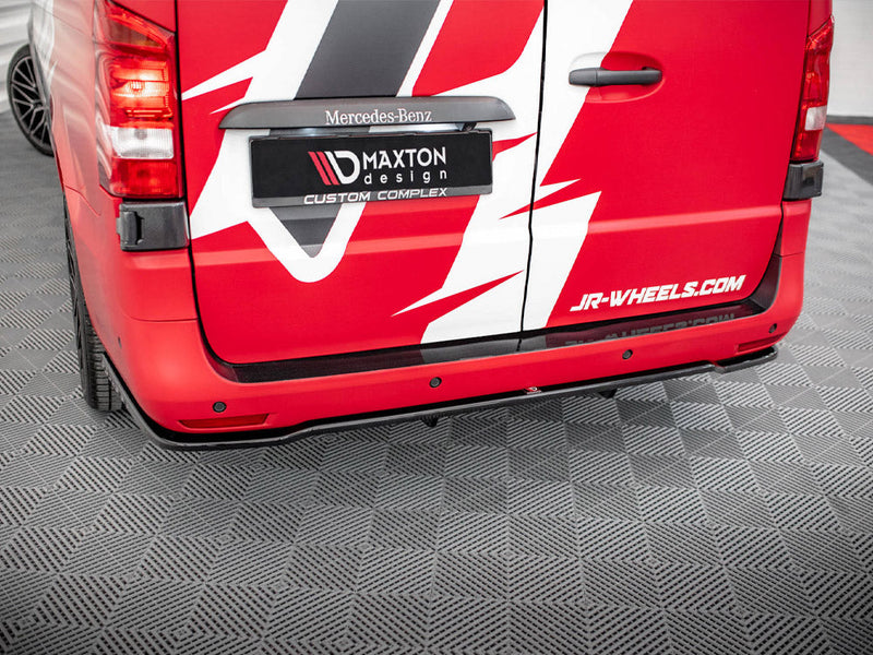 Maxton Design -  Rear Splitter (Vertical Bars) Mercedes Long / V Long W447 Facelift