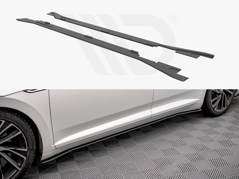Maxton Design - Street PRO Side Skirt Diffusers V.2 Volkswagen Arteon R / R-Line Sedan / Shooting Brake Mk1 Facelift