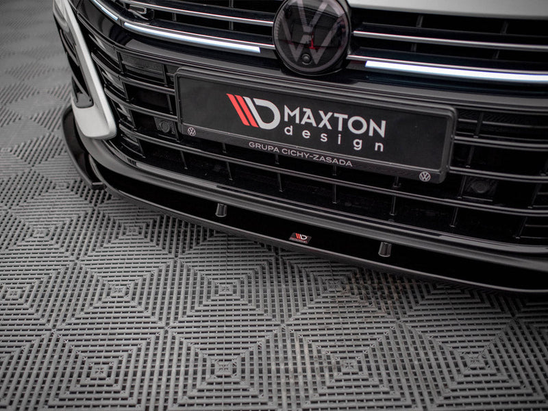 Maxton Design - Front Splitter V.1 Volkswagen Arteon R Sedan / Shooting Brake Mk1 Facelift