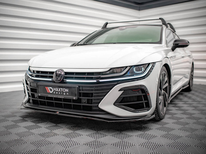 Maxton Design - Front Splitter V.3 Volkswagen Arteon R Sedan / Shooting Brake Mk1 Facelift