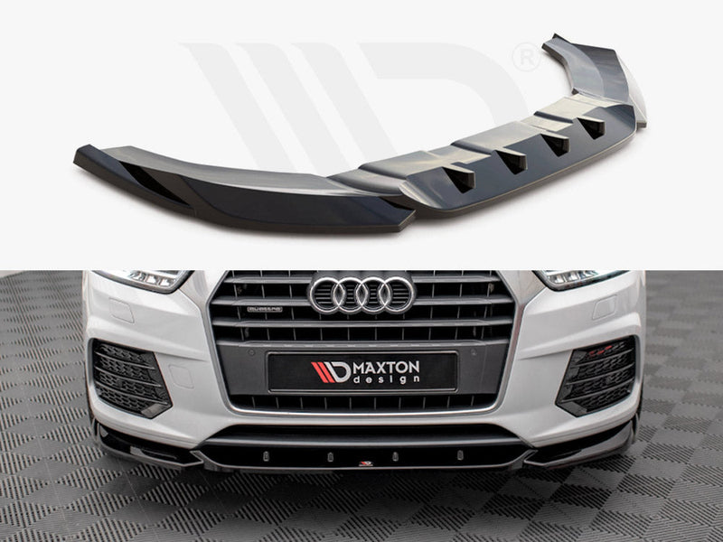 Maxton Design - FRONT SPLITTER V.1 AUDI Q3 S-LINE 8U FACELIFT (2014-2018)