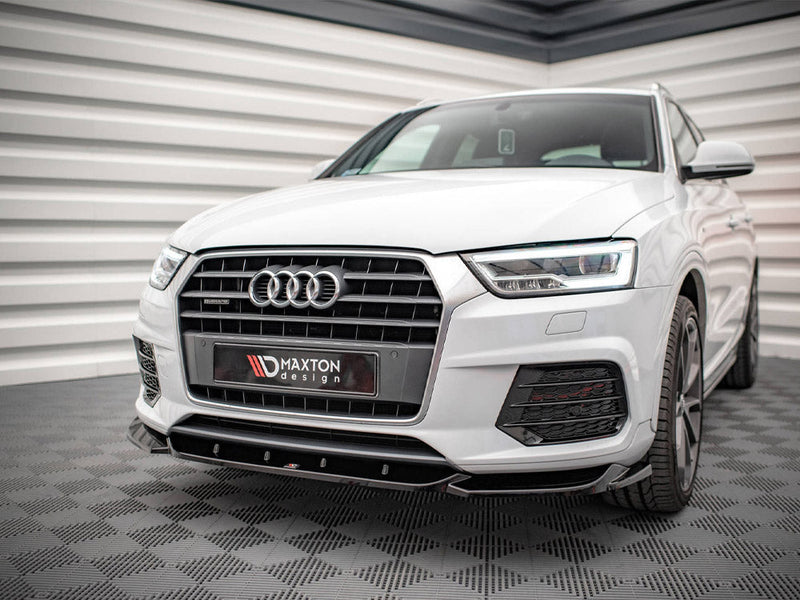 Maxton Design - FRONT SPLITTER V.1 AUDI Q3 S-LINE 8U FACELIFT (2014-2018)