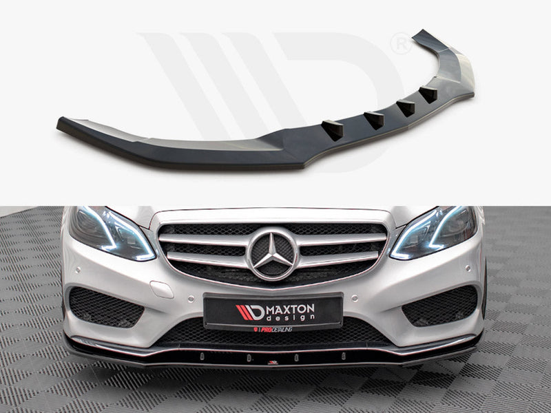 Maxton Design - FRONT SPLITTER V.1 MERCEDES E AMG-LINE SEDAN W212 FACELIFT (2012-2016)