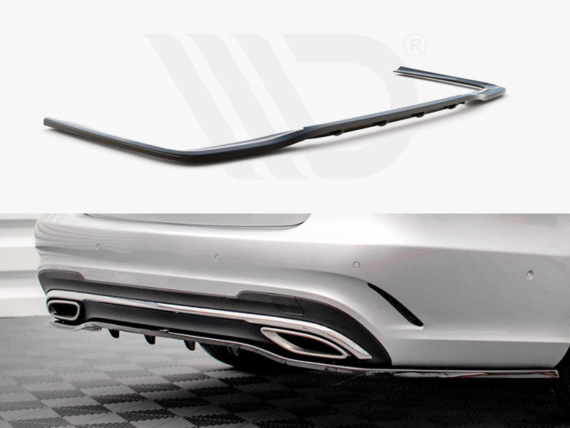 Maxton Design - REAR SPLITTER (VERTICAL BARS) MERCEDES E AMG-LINE SEDAN W212 FACELIFT (2012-2016)