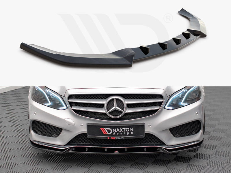 Maxton Design - FRONT SPLITTER V.2 MERCEDES E AMG-LINE SEDAN W212 FACELIFT (2012-2016)