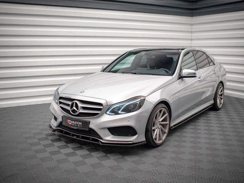 Maxton Design - FRONT SPLITTER V.2 MERCEDES E AMG-LINE SEDAN W212 FACELIFT (2012-2016)