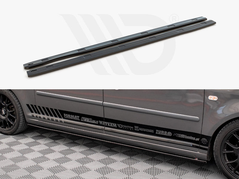 Maxton Design - SIDE SKIRTS DIFFUSERS VW CADDY LONG MK3 FACELIFT (2010-2015)