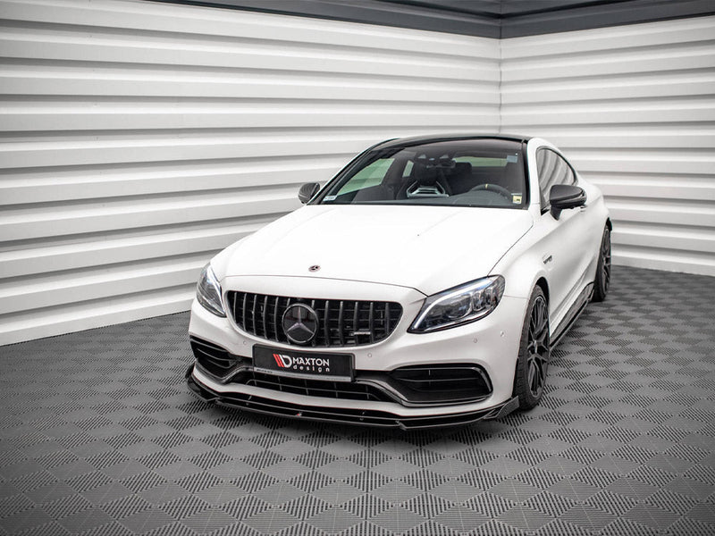 Maxton Design - FRONT SPLITTER V.2 MERCEDES-AMG C63 COUPE AMG AERO PACK C205 FACELIFT