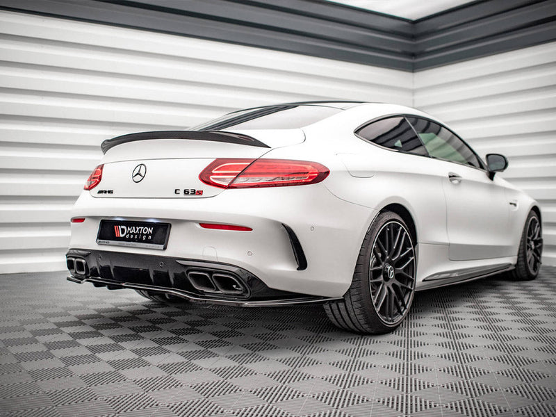 Maxton Design - REAR SPLITTER (VERTICAL BARS) MERCEDES-AMG C 63AMG COUPE AMG AERO PACK C205 FACELIFT