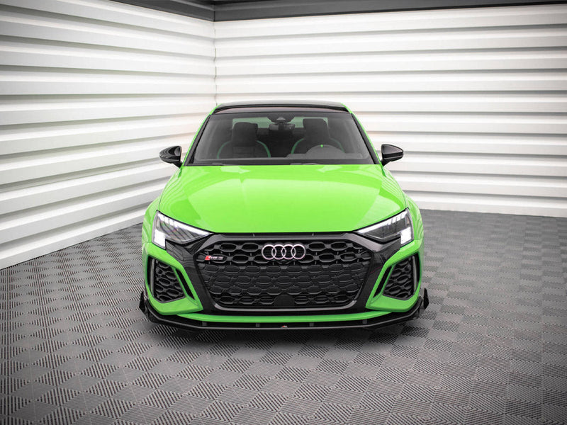 Maxton Design - STREET PRO FRONT SPLITTER V.1 (+FLAPS) AUDI RS3 8Y (2020-)