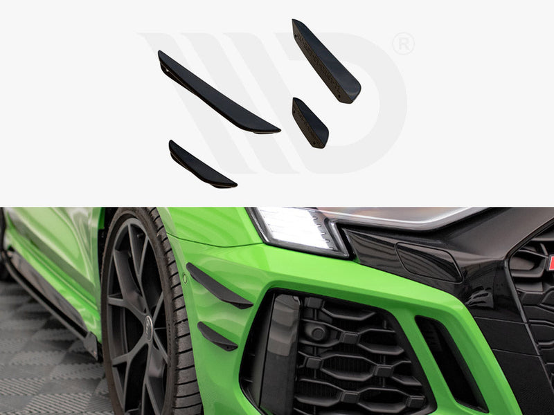 Maxton Design - FRONT BUMPER WINGS (CANARDS) AUDI RS3 8Y (2020-)