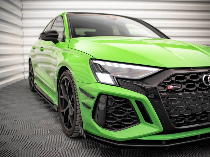 Maxton Design - FRONT BUMPER WINGS (CANARDS) AUDI RS3 8Y (2020-)