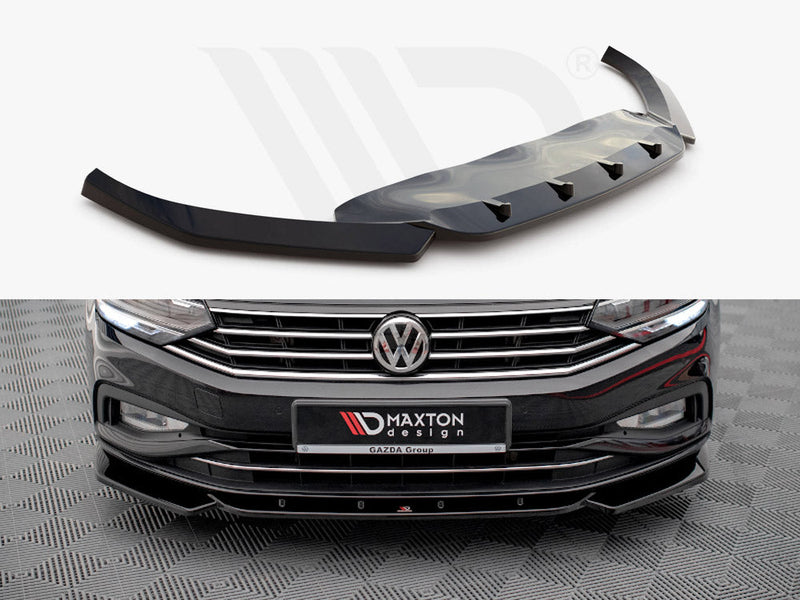 Maxton Design - FRONT SPLITTER V.1 VW PASSAT B8 FACELIFT (2019-2023)