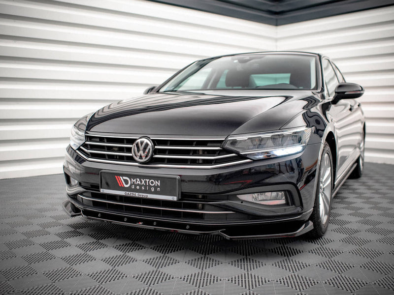Maxton Design - FRONT SPLITTER V.1 VW PASSAT B8 FACELIFT (2019-2023)