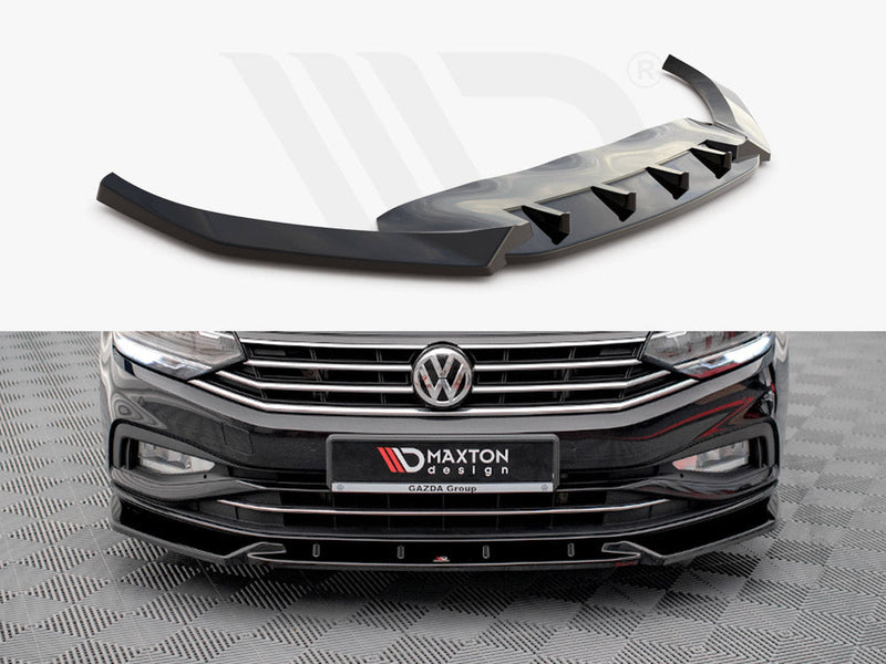 Maxton Design - FRONT SPLITTER V.2 VW PASSAT B8 FACELIFT (2019-2023)