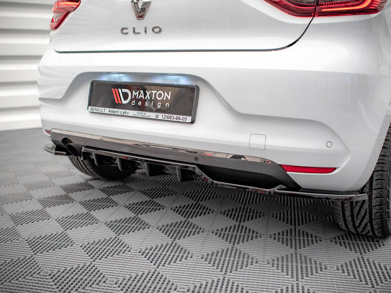 Maxton Design - CENTRAL REAR SPLITTER (VERTICAL BARS) RENAULT CLIO MK5 (2019-2023