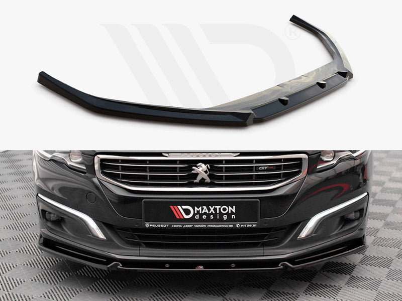 Maxton Design - FRONT SPLITTER V.1 PEUGEOT 508 GT MK1 FACELIFT (2014-2018)