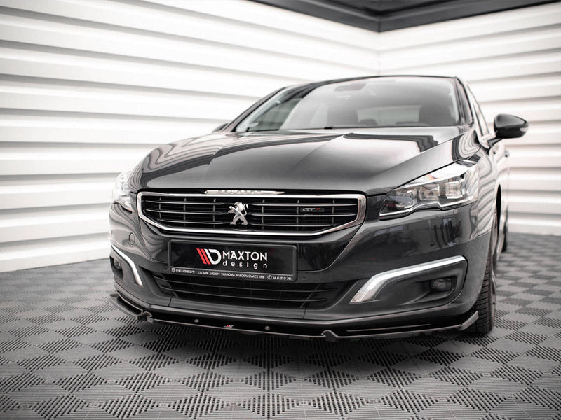 Maxton Design - FRONT SPLITTER V.1 PEUGEOT 508 GT MK1 FACELIFT (2014-2018)