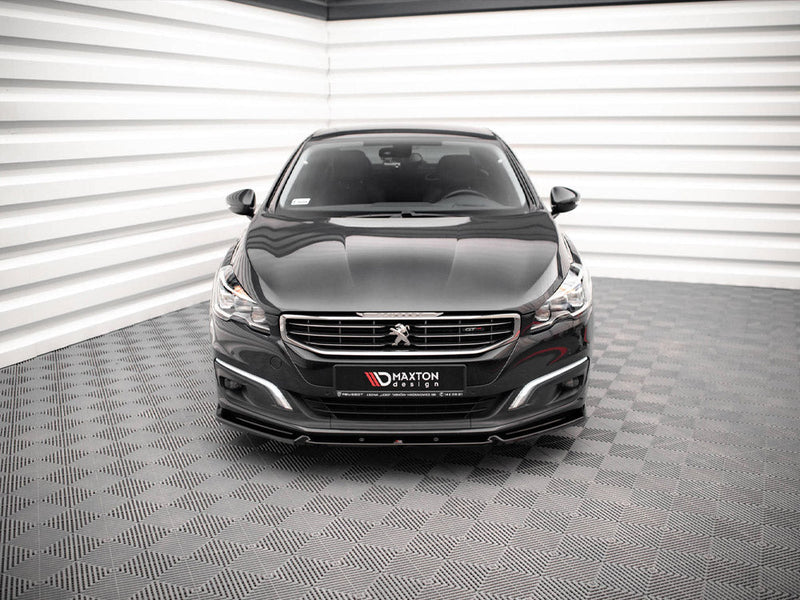 Maxton Design - FRONT SPLITTER V.1 PEUGEOT 508 GT MK1 FACELIFT (2014-2018)
